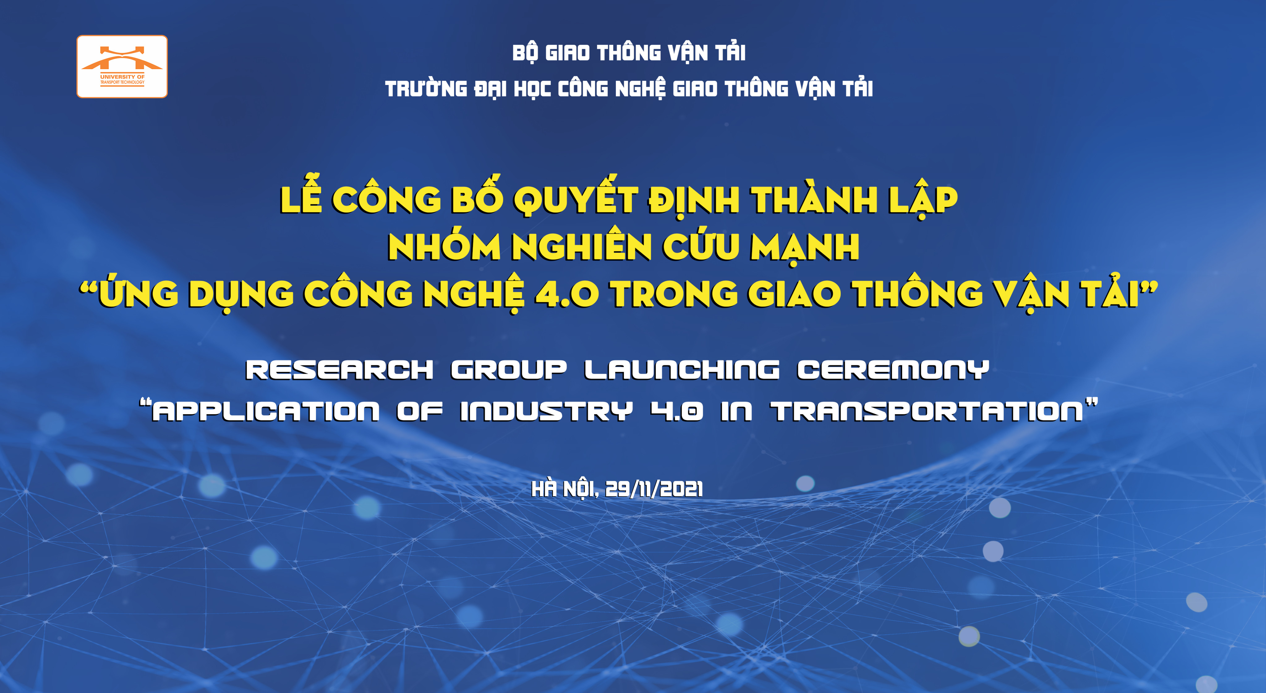 Công bố quyết định thành lâp Nhóm nghiên cứu mạnh Ứng dụng công nghệ 4.0 trong giao thông vận tải