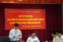 Ban thường vụ Thành đoàn Hà Nội thăm và làm việc với BTV Đoàn trường