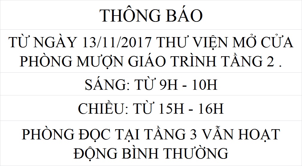 Thông báo