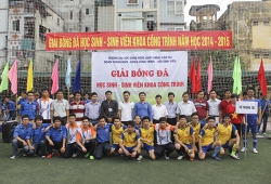 Khai mạc Giải bóng đá nam sinh viên khoa Công trình năm học 2014-2015