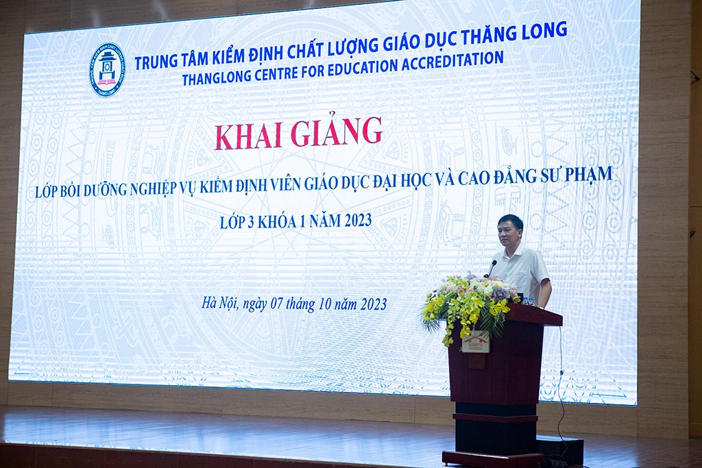 Khai giảng lớp bồi dưỡng nghiệp vụ kiểm định viên giáo dục Đại học và Cao đẳng sư phạm lớp 3 khóa 1 năm 2023