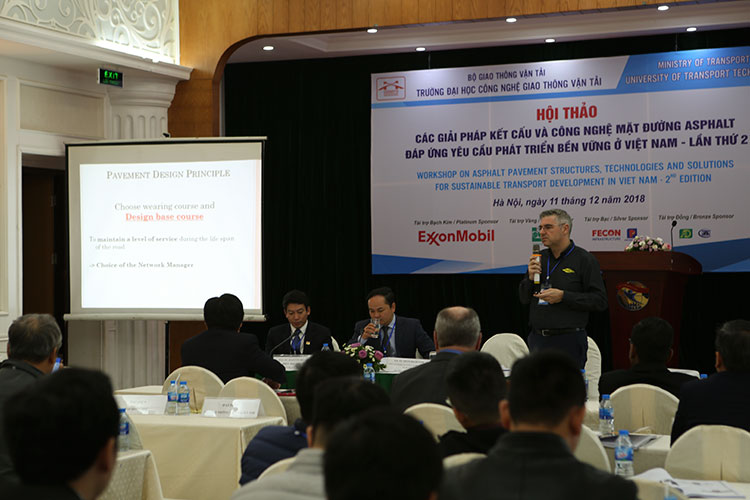 Hội thảo về các giải pháp kết cấu và công nghệ mặt đường Asphalt đáp ứng yêu cầu phát triển GTVT bền vững ở Việt Nam – Lần thứ 2, năm 2018
