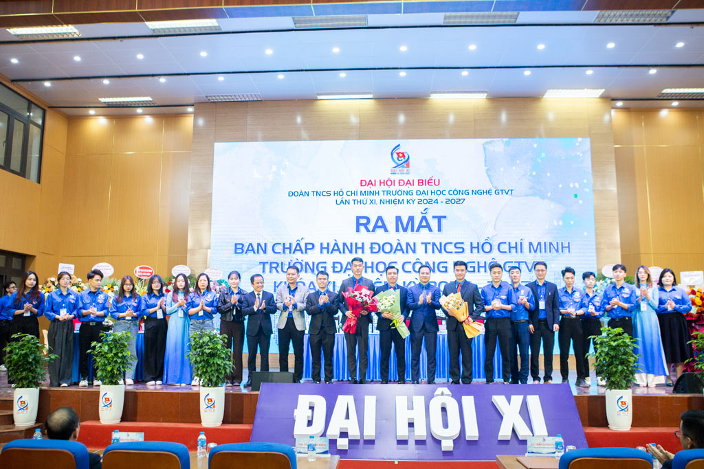 Đại hội đại biểu Đoàn TNCS Hồ Chí Minh Trường Đại học Công nghệ GTVT khóa XI, nhiệm kỳ 2024-2027