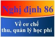 Nghị định 86/2015 Quy định về cơ chế thu, quản lý học phí đối với cơ sở giáo dục thuộc hệ thống  giáo dục quốc dân và chính sách miễn, giảm học phí, hỗ trợ chi phí học tập  từ năm học 2015 - 2016 đến năm học 2020 - 2021