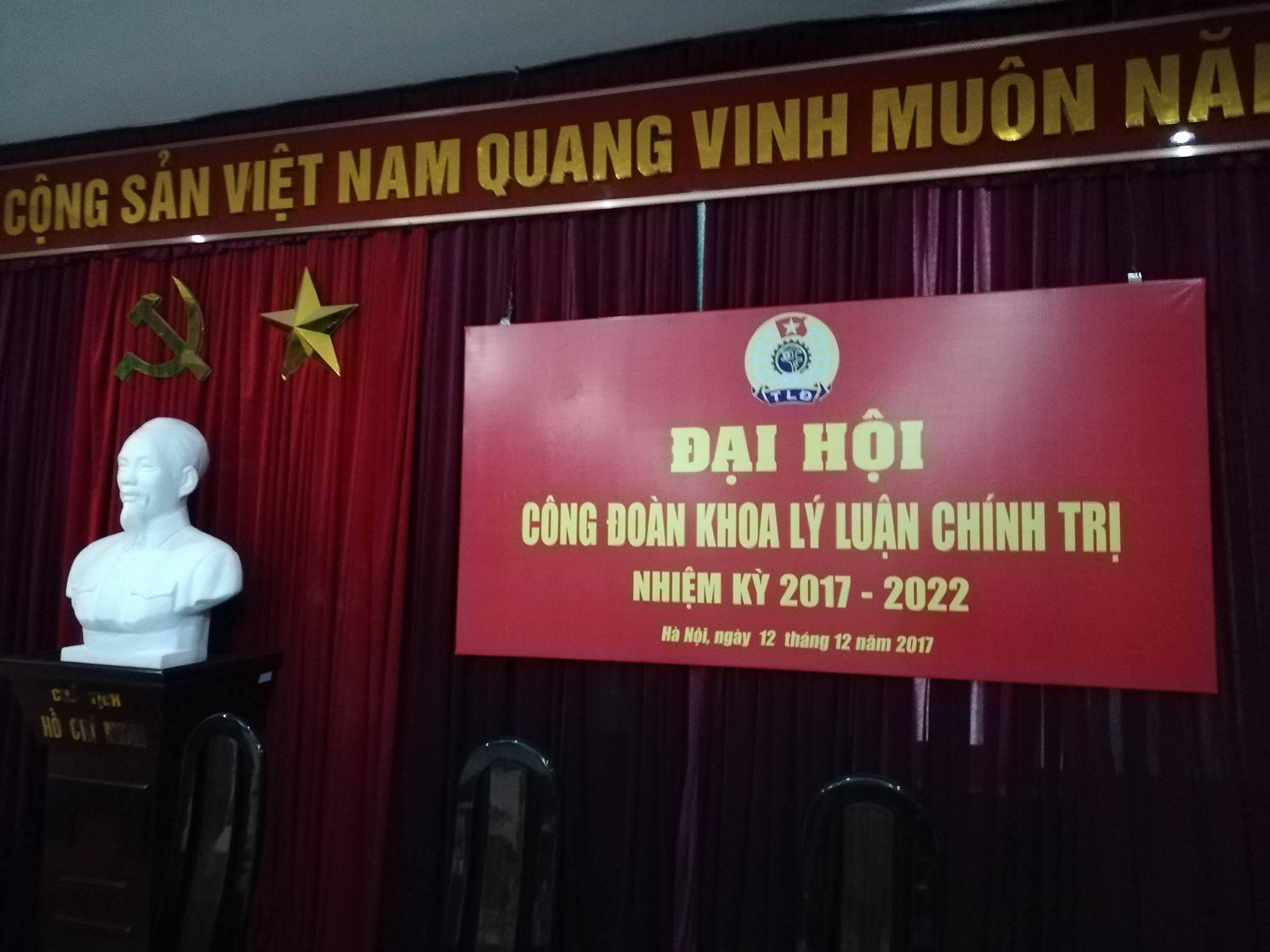 Đại hội Công đoàn Khoa Lý luận chính trị nhiệm kỳ 2017– 2022