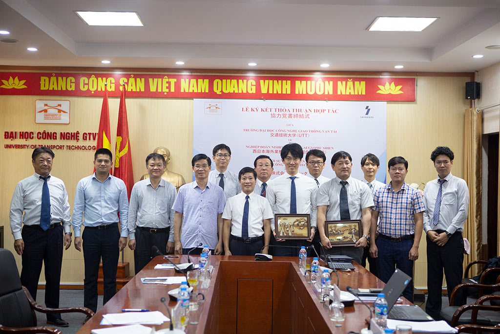 Trường Đại học Công nghệ GTVT ký thỏa thuận hợp tác với Nghiệp đoàn Nishinihon Kaigai Gyomu Shien, Nhật Bản