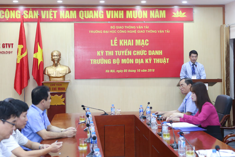 Khai mạc kỳ thi thí điểm tuyển vị trí trưởng bộ môn Địa kỹ thuật - Khoa Công trình
