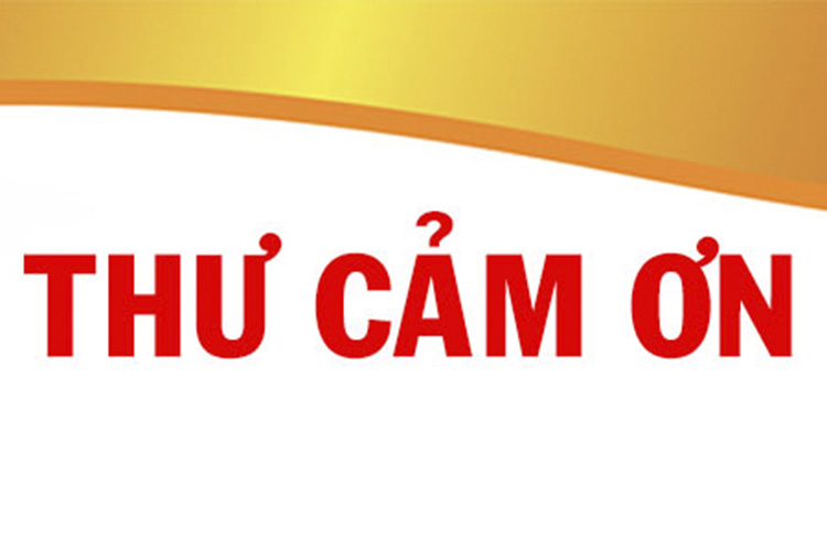 Thư cảm ơn các Cơ quan, doanh nghiệp và các nhà tài trợ nhân dịp Khai giảng năm học 2016 - 2017