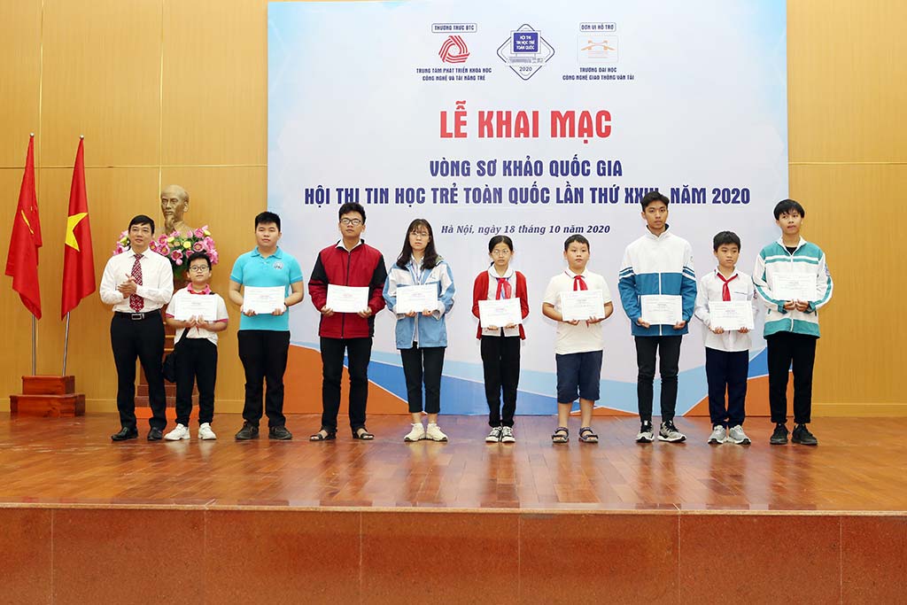 Trường ĐH Công nghệ GTVT đăng cai hỗ trợ tổ chức Hội thi tin học trẻ toàn quốc năm 2020, vòng sơ khảo Quốc gia khu vực phía Bắc