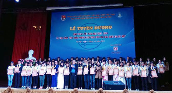 Kế hoạch Tổ chức tuyên dương sinh viên tiêu biểu, xuất sắc, giỏi  năm học 2015 - 2016