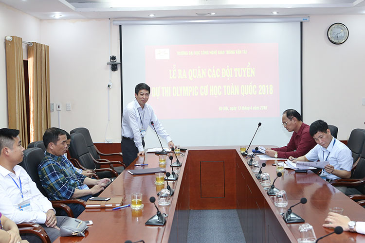 Lễ ra quân các đội tuyển dự thi Olympic Cơ học toàn quốc 2018