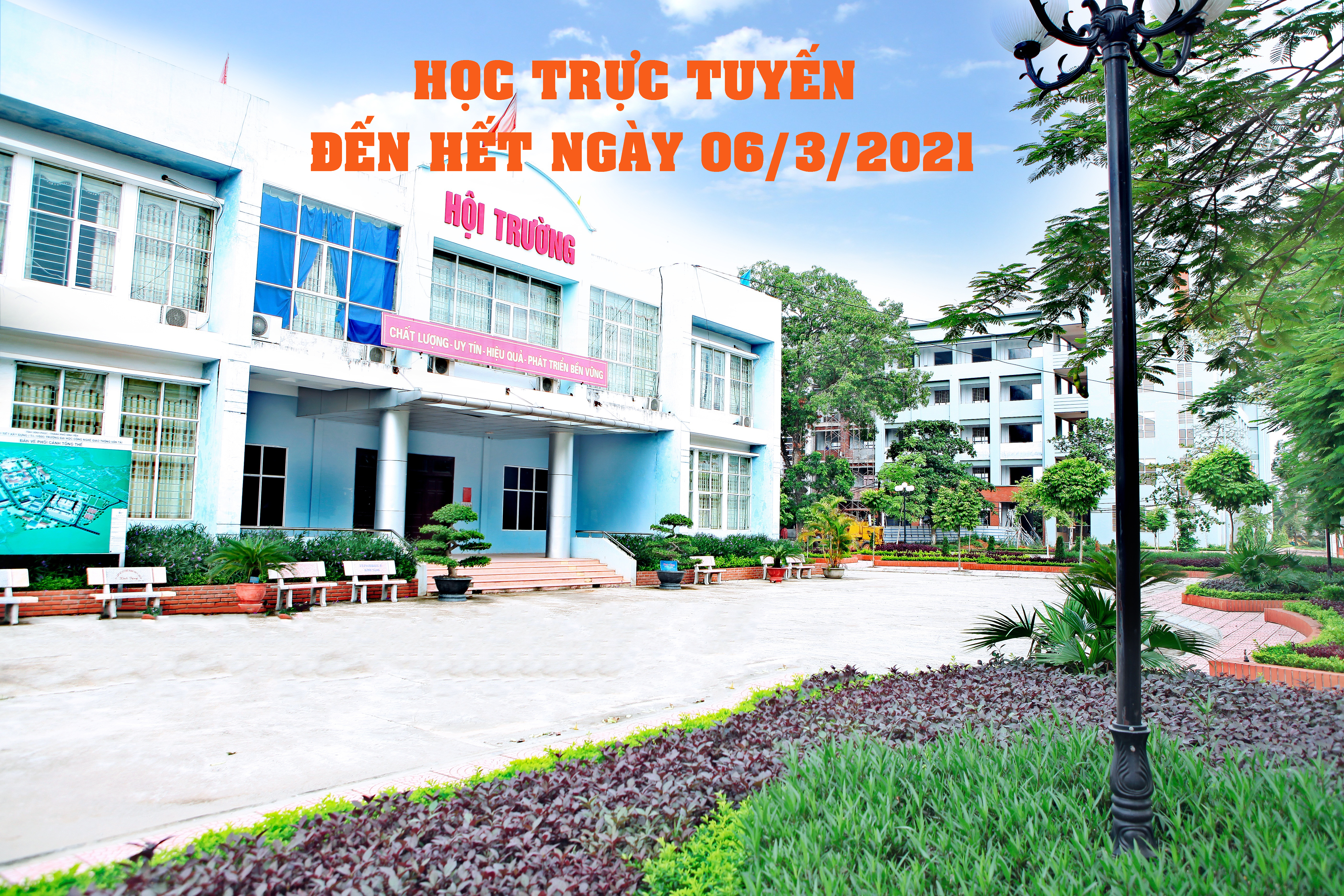 Thông báo Kế hoạch học tập trực tuyến đến hết ngày 06/3/2021