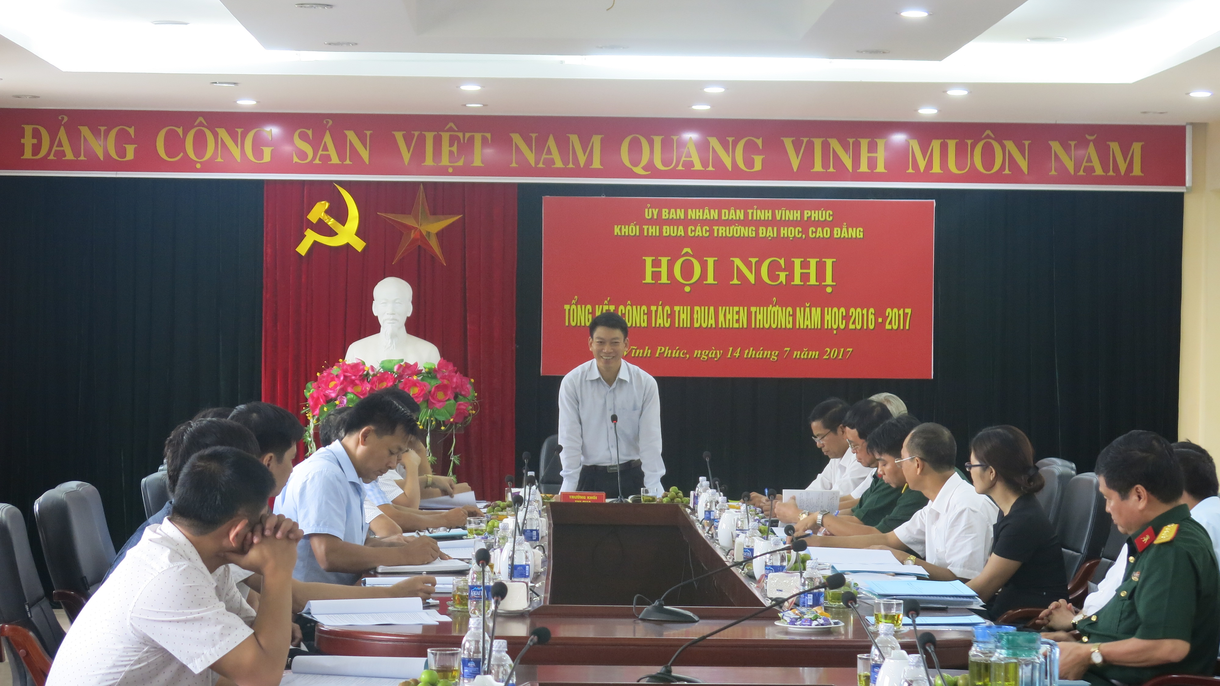 Hội nghị tổng kết thi đua khen thưởng Khối các trường đại học cao đẳng tỉnh Vĩnh Phúc năm học 2016-2017