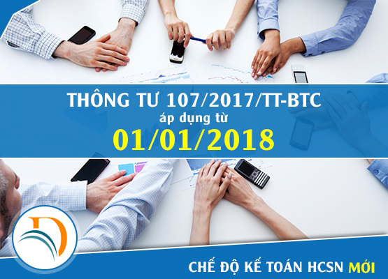 Thông báo Mẫu biểu thanh toán theo Thông tư số 107/2017/TT-BTC ngày 10/10/2017
