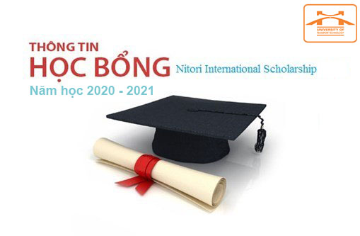Thông báo về việc xét, tặng học bổng Quốc tế Nitori năm học 2020-2021