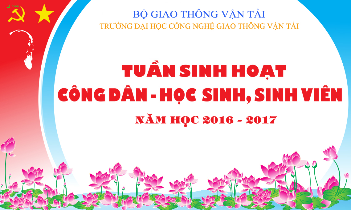 Thời khóa biểu Tuần sinh hoạt công dân - HSSV năm học 2016 - 2017